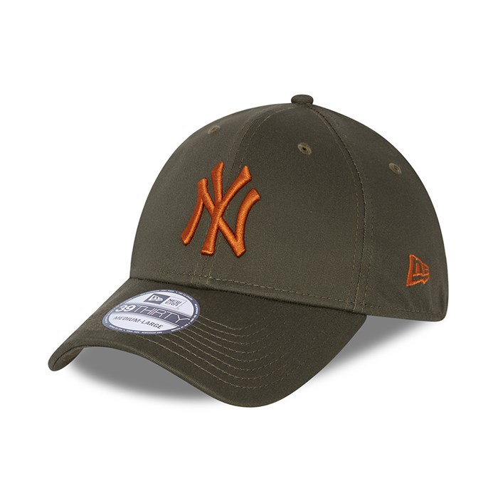 New York Yankees League Essential 39THIRTY Lippis Khaki - New Era Lippikset Tukkukauppa FI-058342